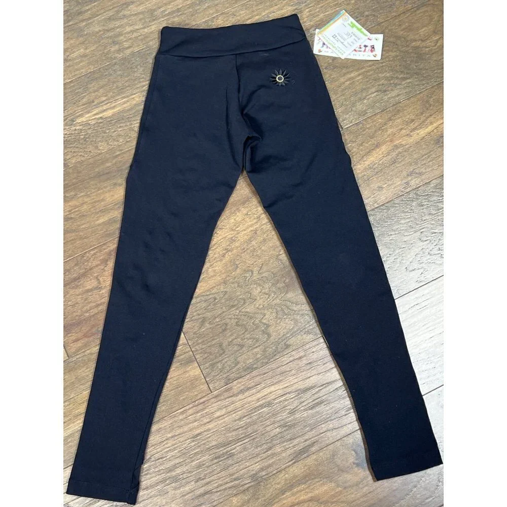 MARGARITA Sportwear Leggings Black with Mesh Panels Sz XS NWT
